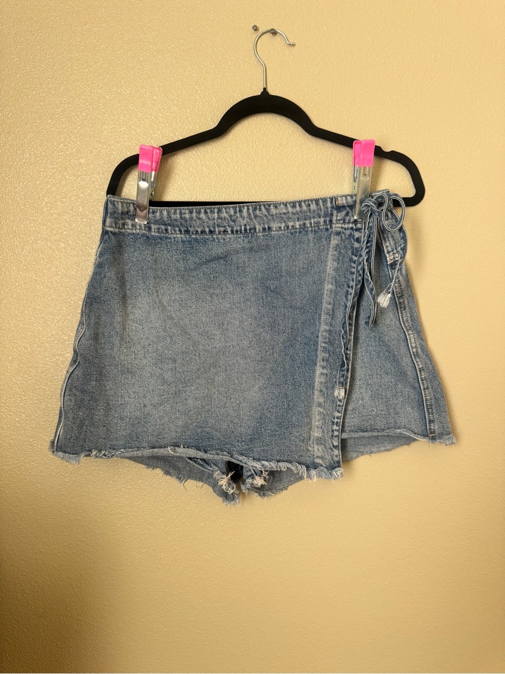 Bluivy Light Blue Denim Wrap Skort